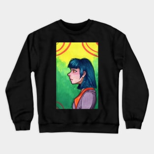 Blue hair Crewneck Sweatshirt